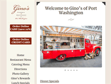 Tablet Screenshot of ginosofportwashington.com